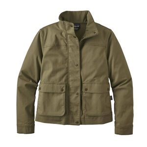 Patagonia stand collar military style jacket